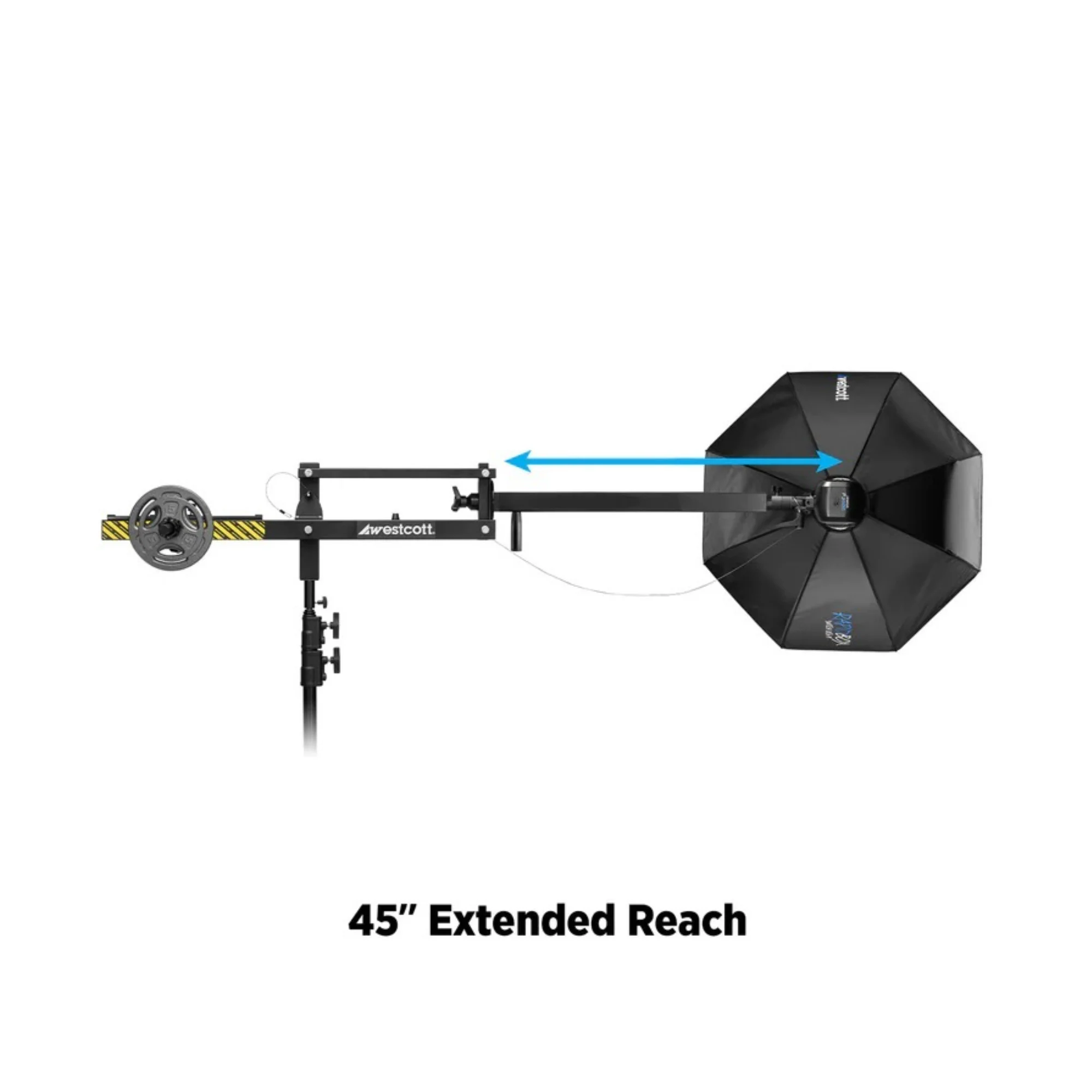 Westcott Easy Boom Heavy Duty 28-inch Extension Arm with 360-degree Rotation - Image 6