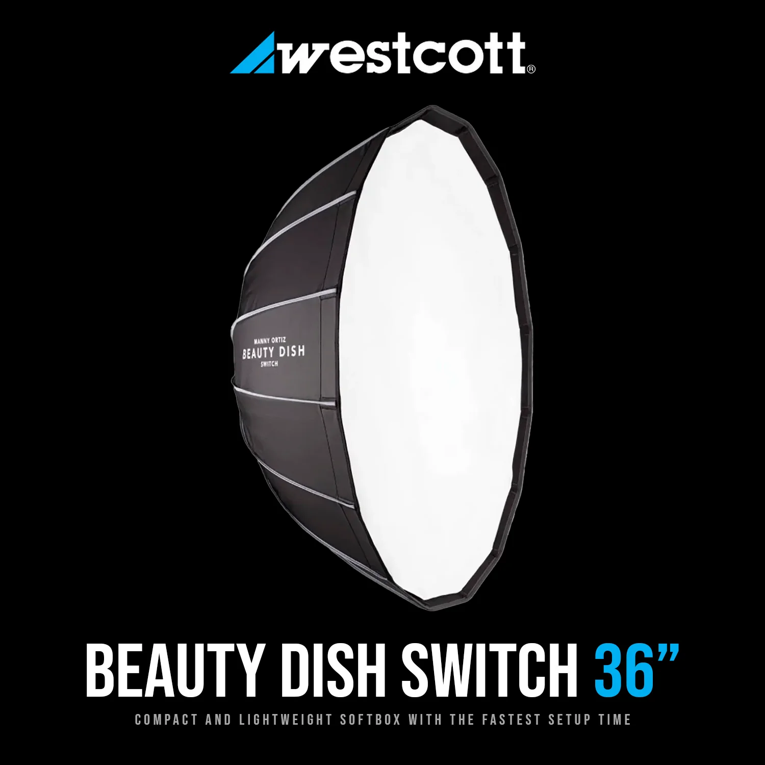 Westcott 36-Inch Beauty Dish Switch (White Interior) with Bowens Switch Insert Bundle - Image 2