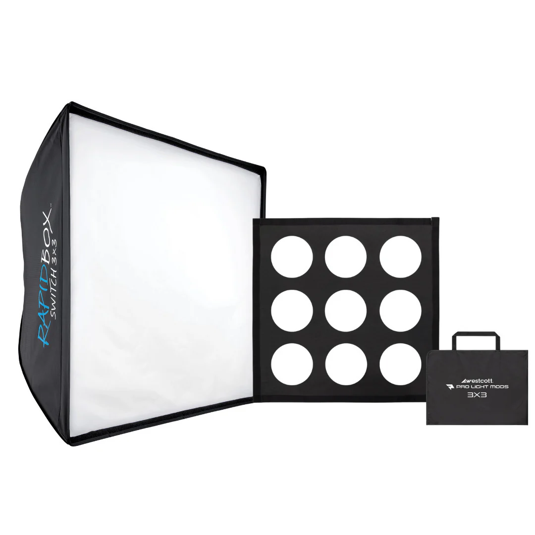 Westcott Rapid Box Collapsible Switch Modifier Softbox with Carry Case and Pro Light Mods Bundle
