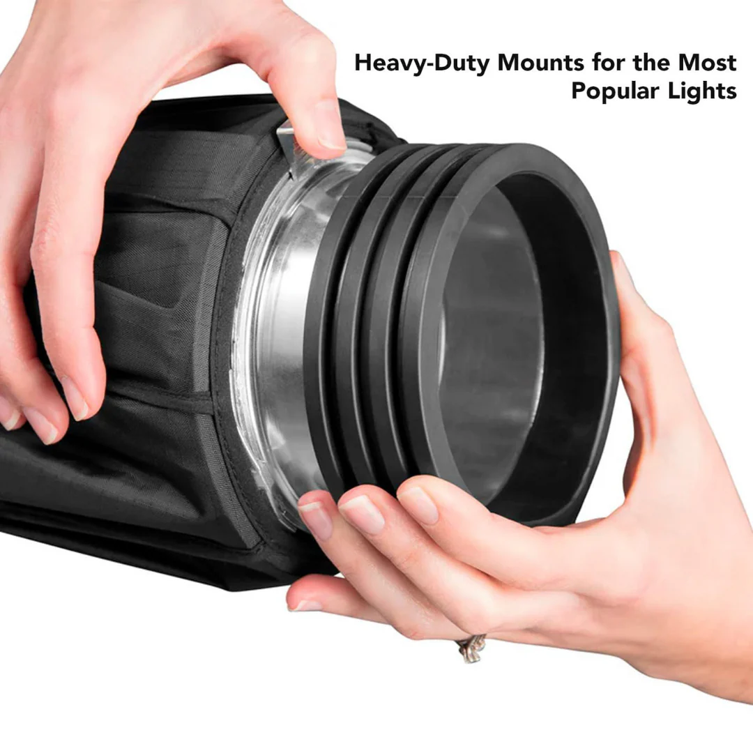 Westcott Rapid Box Collapsible Switch Modifier Softbox with Carry Case and Pro Light Mods Bundle - Image 6