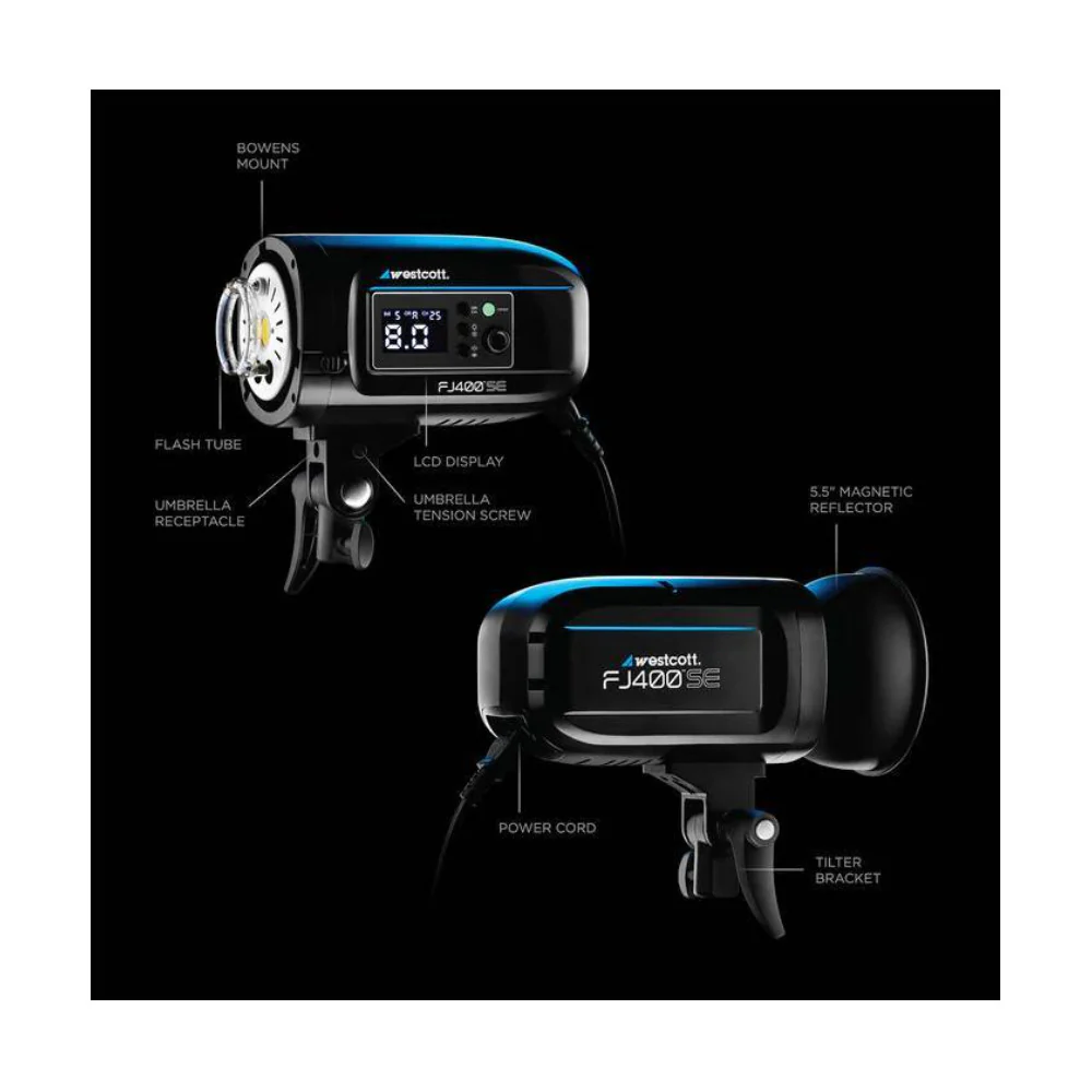 Westcott FJ400-SE Studio Strobe 400Ws with FJ-X3 S Wireless Flash Trigger Bundle - Image 8
