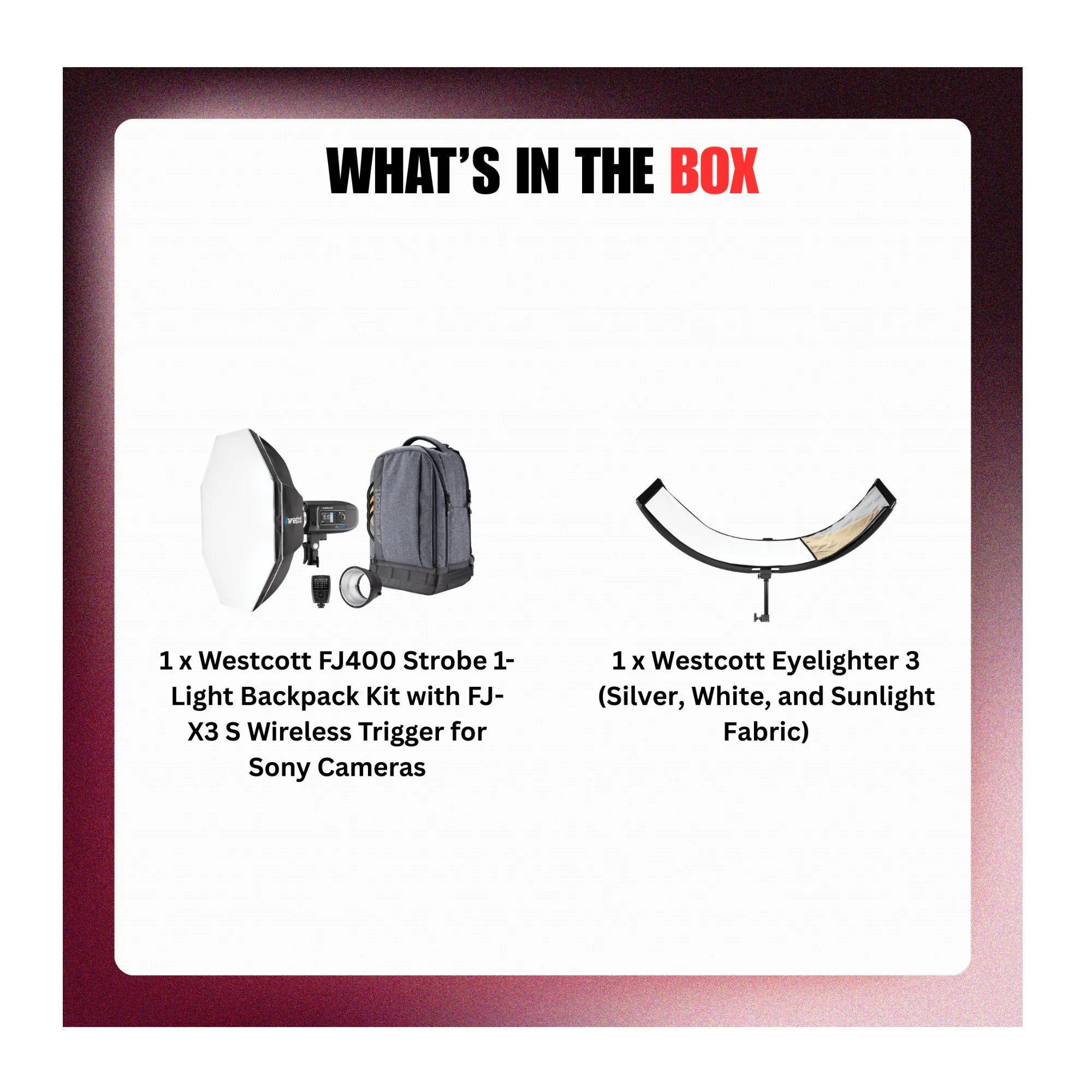 Westcott FJ400 Strobe 1-Light Backpack Kit with FJ-X3 S Wireless Trigger Bundle - Image 10