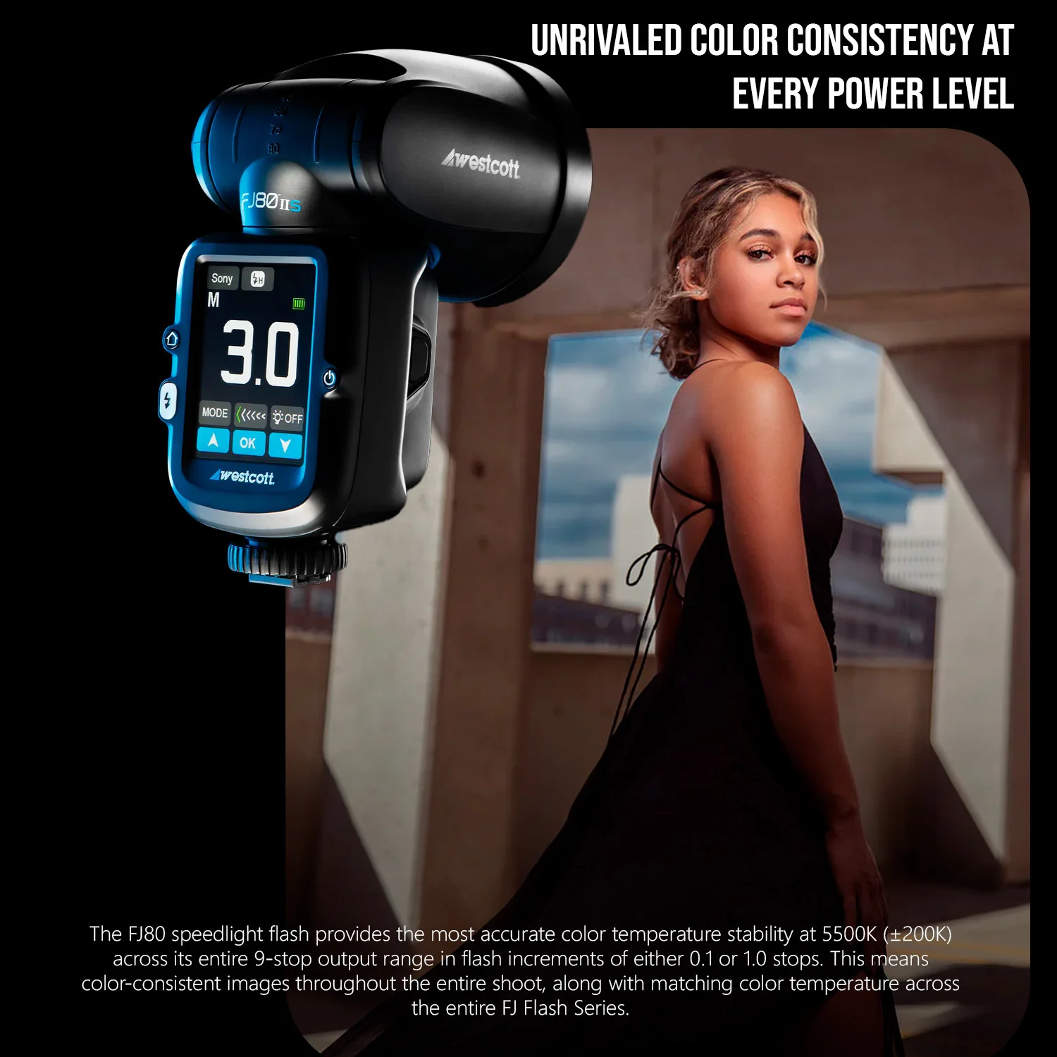 Westcott FJ80 II M Universal Touchscreen 80Ws Speedlight with Adapter Bundle - Image 5