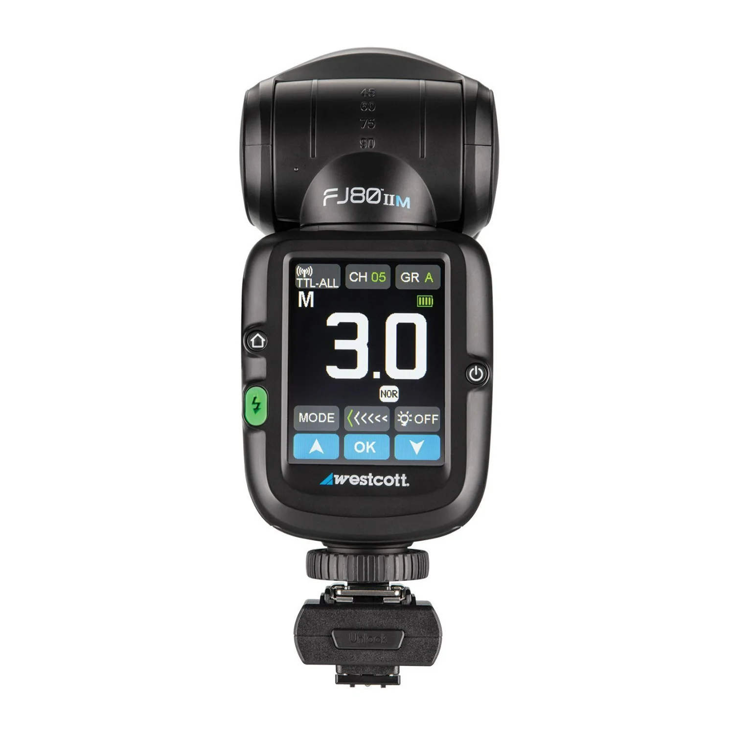 Westcott FJ80 II Universal Touchscreen Speedlight with Adapter for Sony w/ProGrip 2 Handheld Mount - Image 6