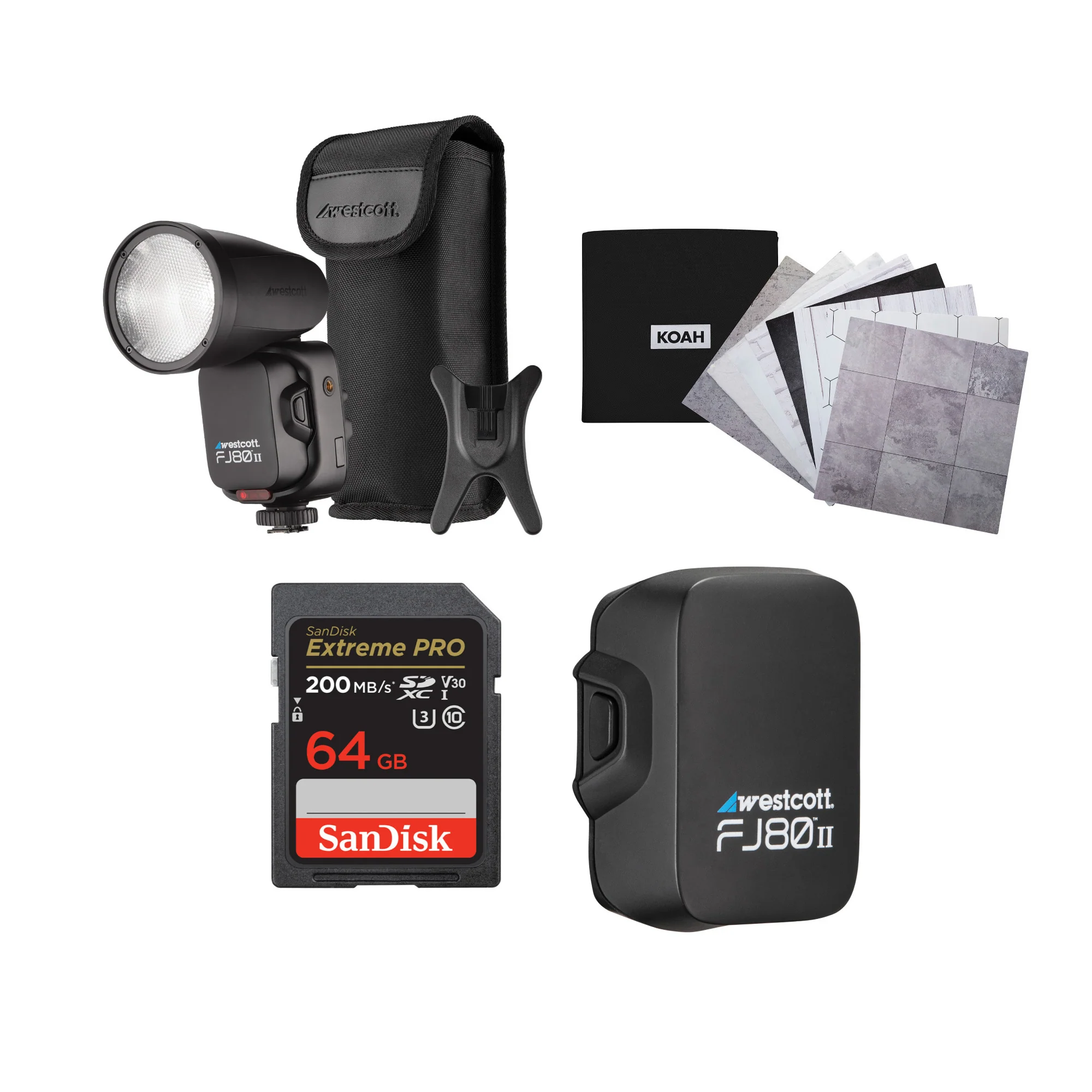 Westcott FJ80 II S Touchscreen 80Ws Speedlight with Sony Camera Mount, and Lithium Battery Bundle