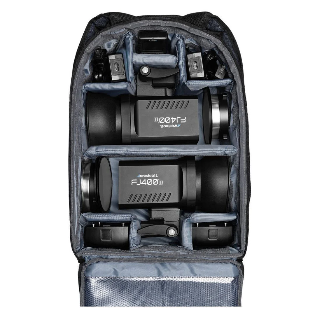 Westcott FJ400 II Strobe 2-Light Backpack Kit with FJ-X3 M Multi-Brand Wireless Trigger Bundle - Image 5