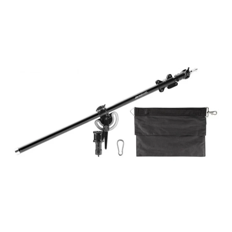 Westcott Mini-Boom Arm and Weight Bag Bundle with 8-Ft Heavy-Duty Light Stand - Image 2