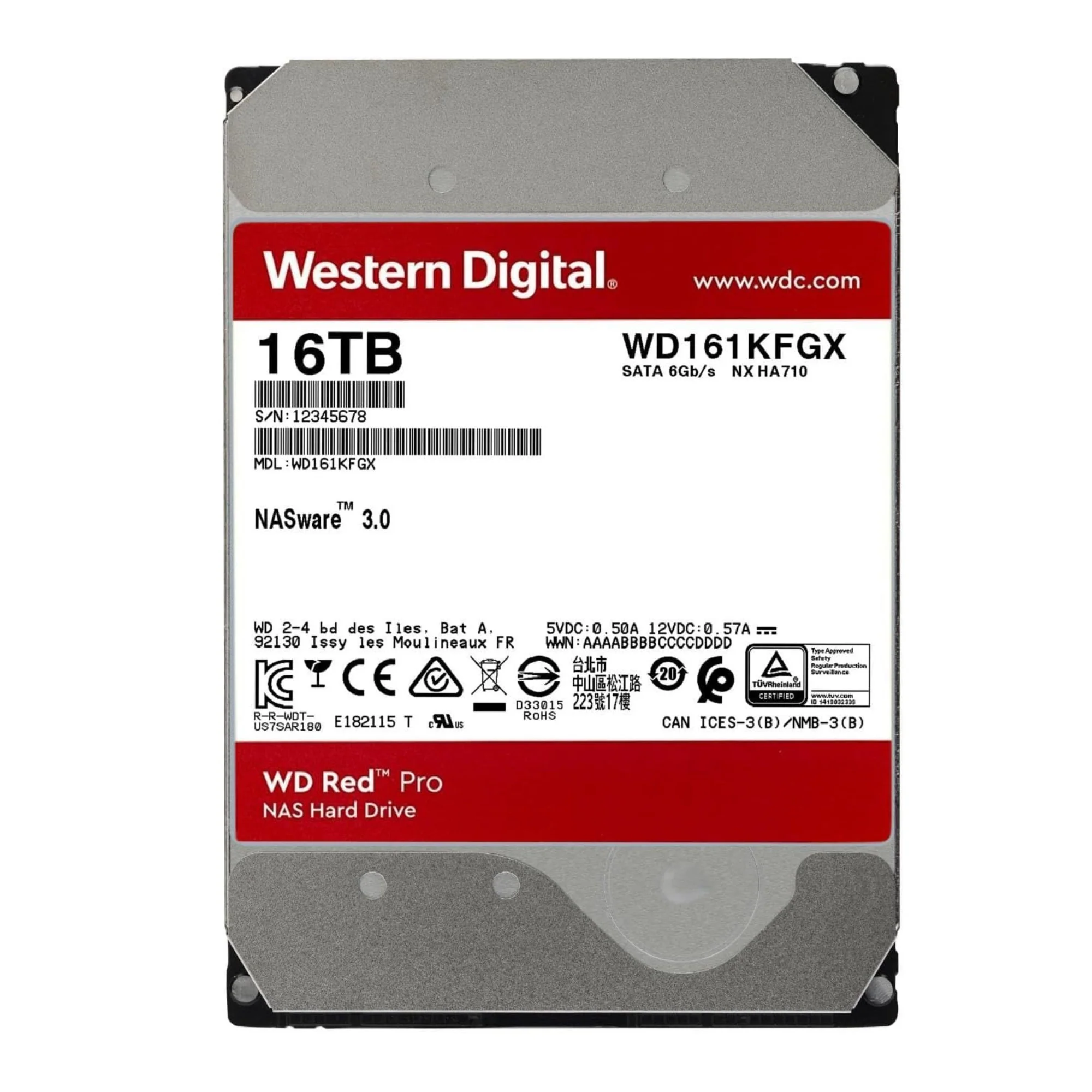 Western Digital 16TB WD Red Pro NAS Internal Hard Drive - 7200 RPM, SATA 6Gb/s - Image 3
