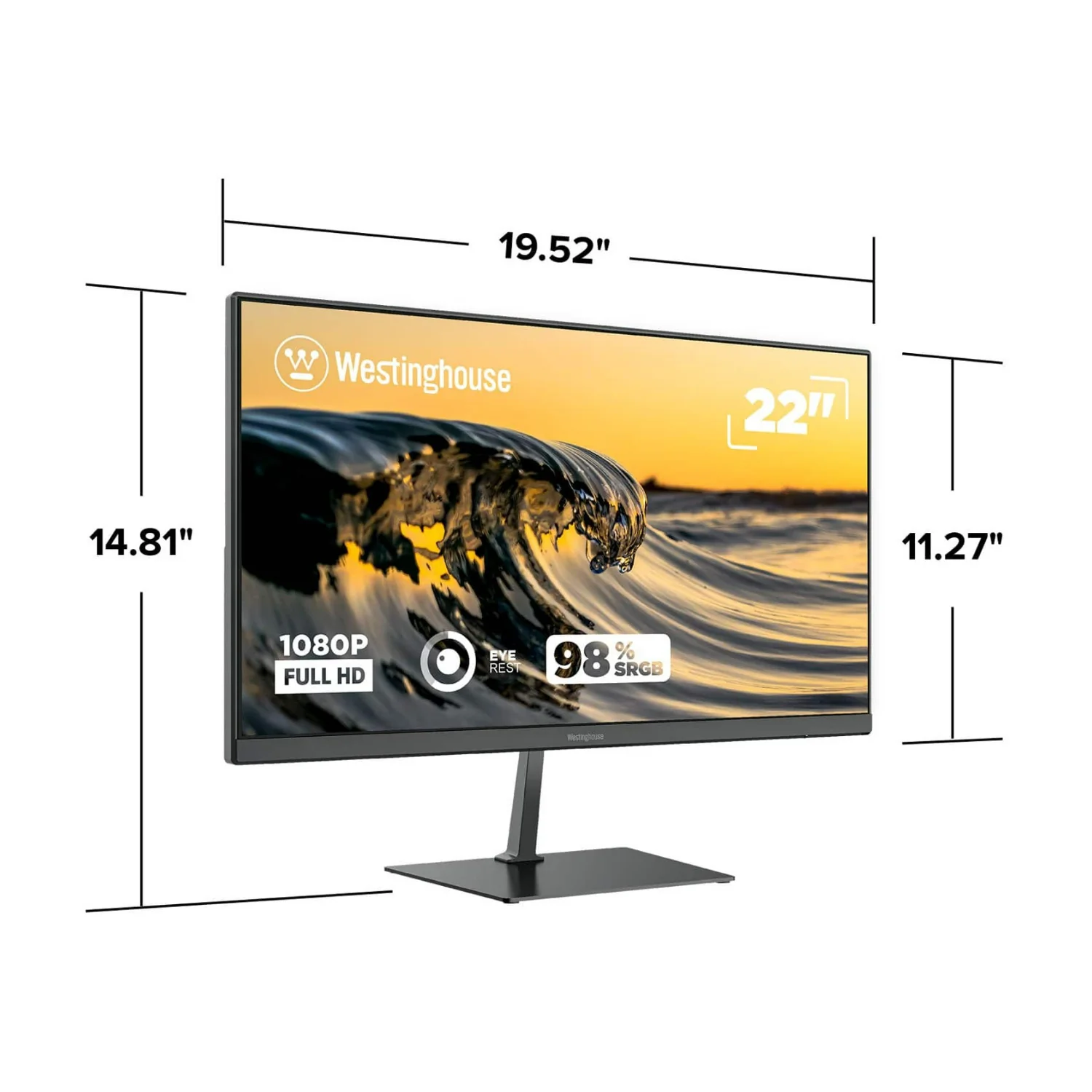 Westinghouse 22-Inch Full HD 1080p LED VA 16:9 Aspect Ratio Computer Monitor for Home and Office Use - Image 2