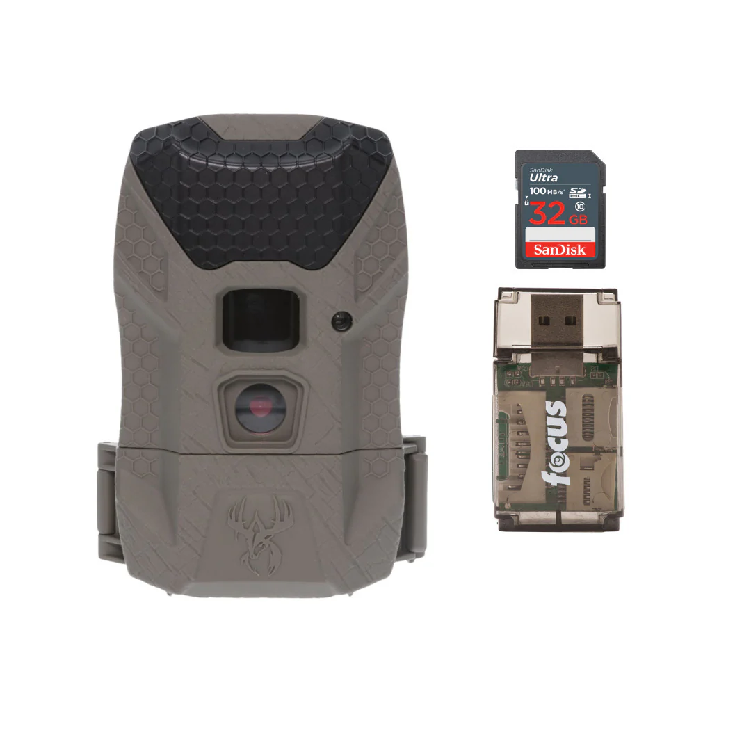 Wildgame Innovations Kicker 2.0 Lightsout Trail Camera with 18MP Resolution and 720p Video Bundle
