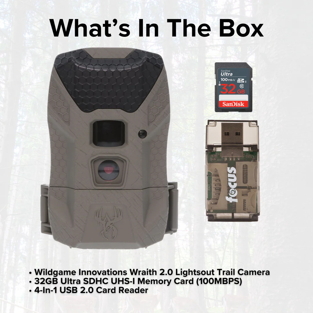 Wildgame Innovations Kicker 2.0 Lightsout Trail Camera with 18MP Resolution and 720p Video Bundle - Image 6