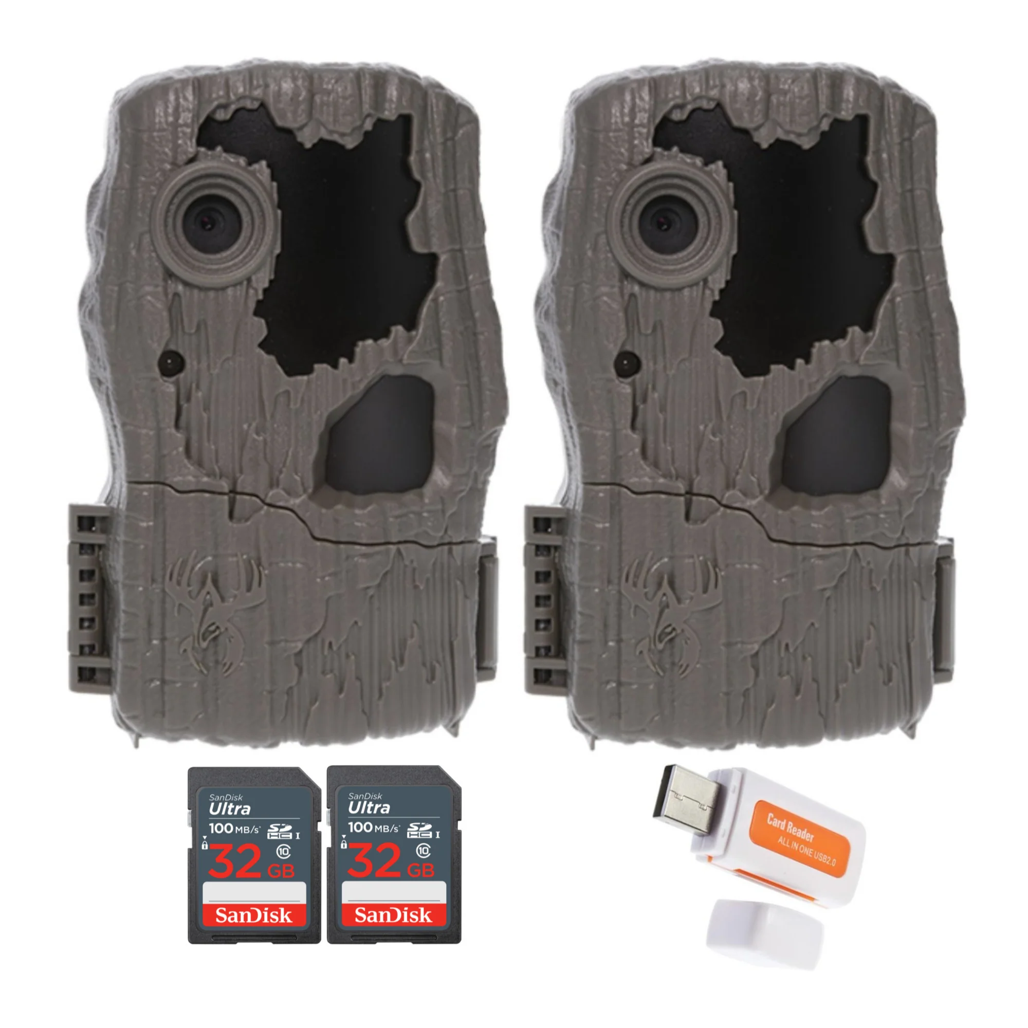 Wildgame Innovations Spark 2.0 Combo Lightsout 18MP Trail Camera with 70-Feet Range (2-Pack) Bundle