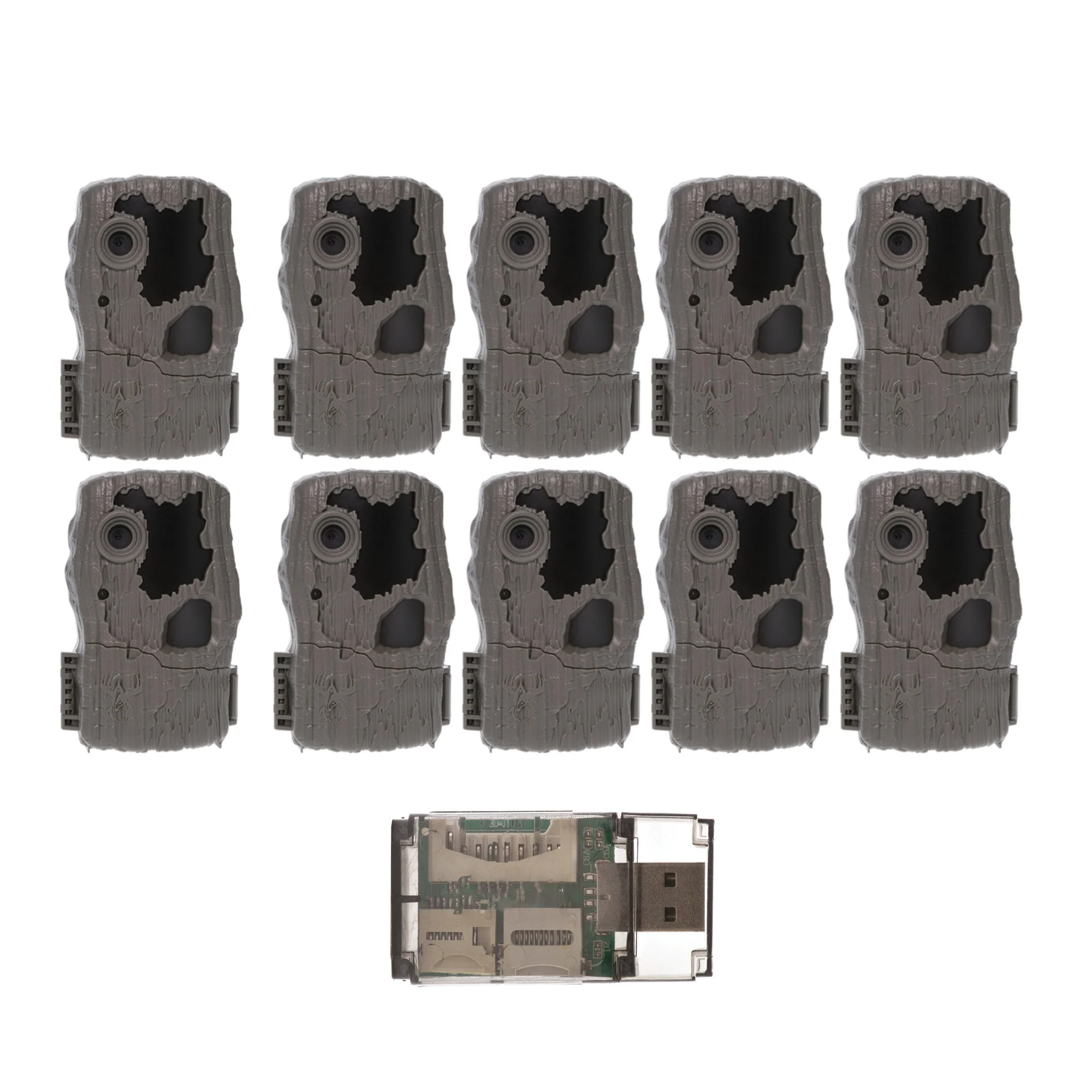 Wildgame Innovations Spark 2.0 Combo Lightsout 18MP Trail Camera with 70-Feet Range (10-Pack) Bundle