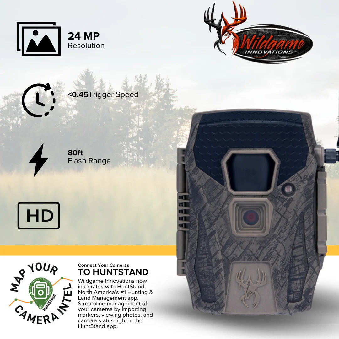 Wildgame Innovations Terra XT 2.0 24MP Cellular Camera (Gray, 6-Pack) with 6 x Memory Card Bundle - Image 2