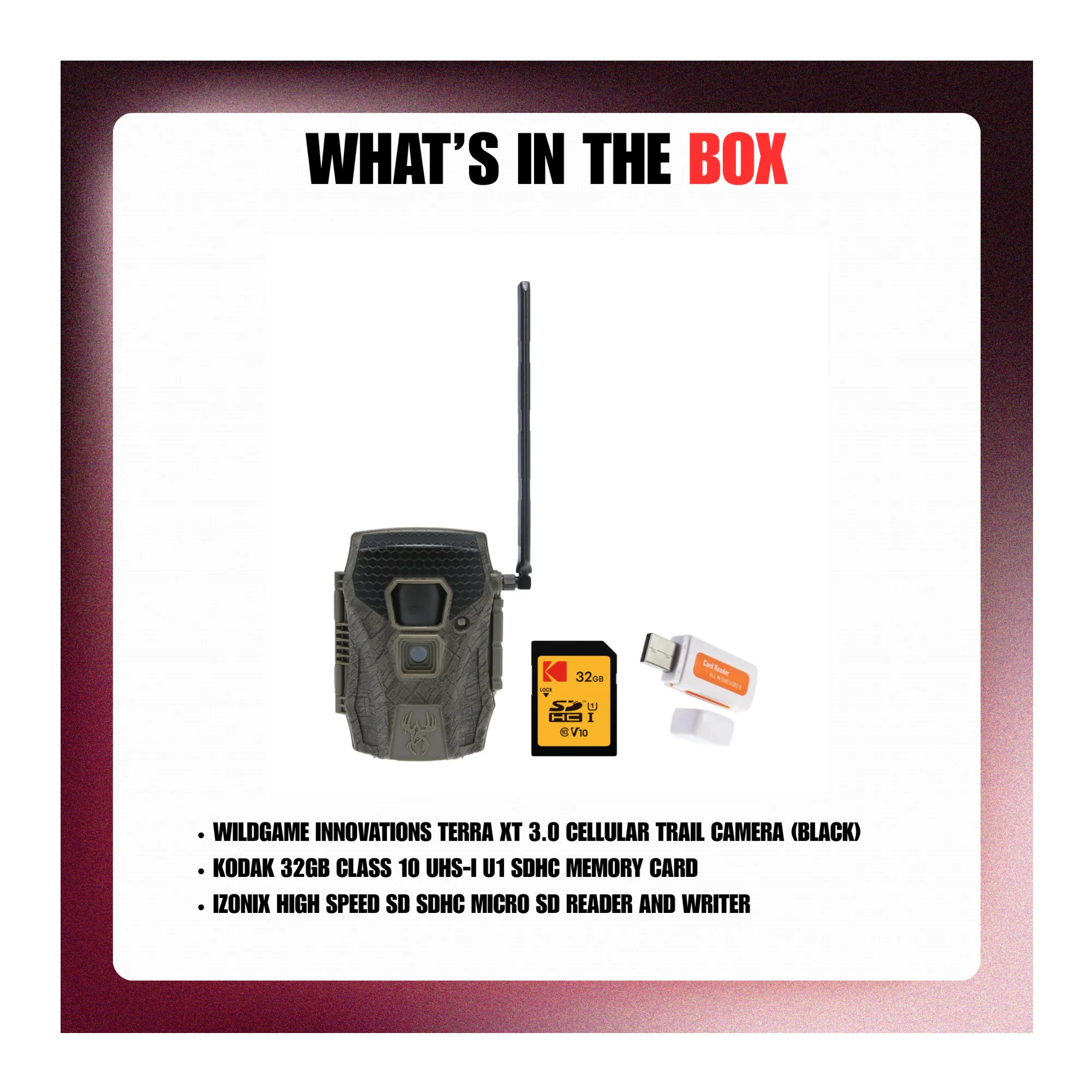 Wildgame Innovations Terra XT 3.0 Cellular Trail Camera with Accs Bundle - Image 7