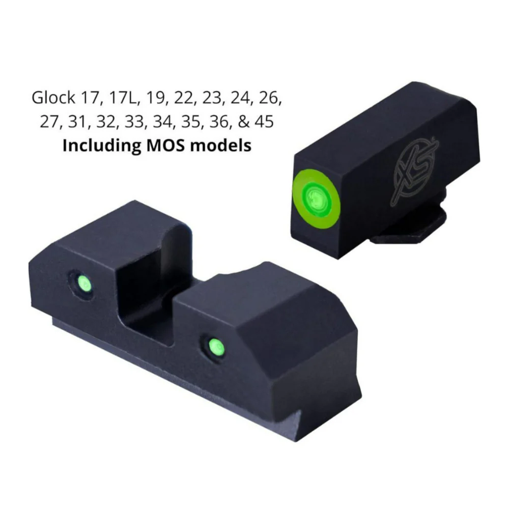 XS Sights R3D Tritium Night Sight Green for Glock with Steel Construction and Photoluminescent Glow - Image 5
