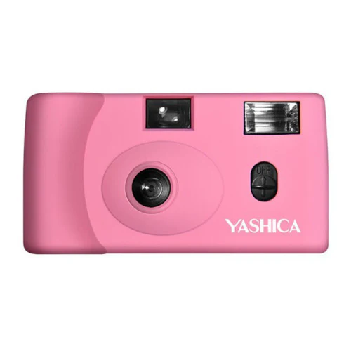 YASHICA MF-1 Snapshot Art 35mm Film Camera Set (Pink) - Image 2