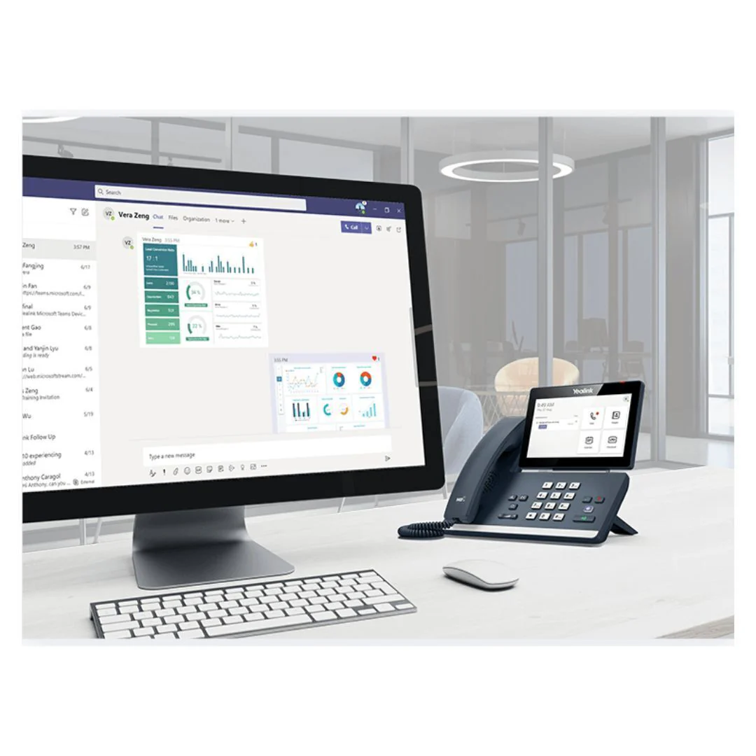Yealink MP58 Microsoft Teams IP Phone with 7-Inch Touch Screen and Built-In Bluetooth (Classic Gray) - Image 5