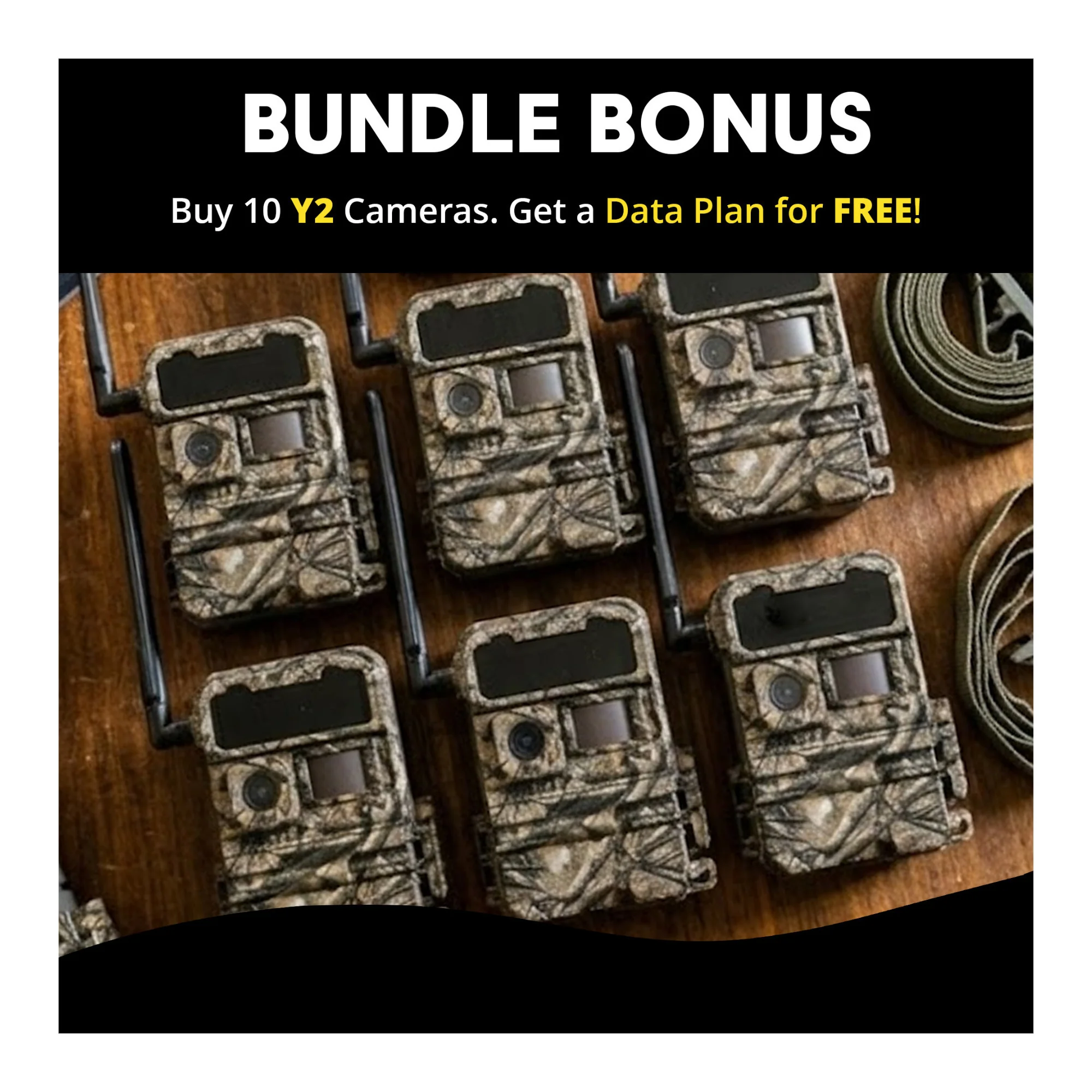 Yellowstone Y2 Black Wide Lens Camera Bundle with 5,000 mAh Battery Pack, and Card Reader (6-Pack) - Image 4