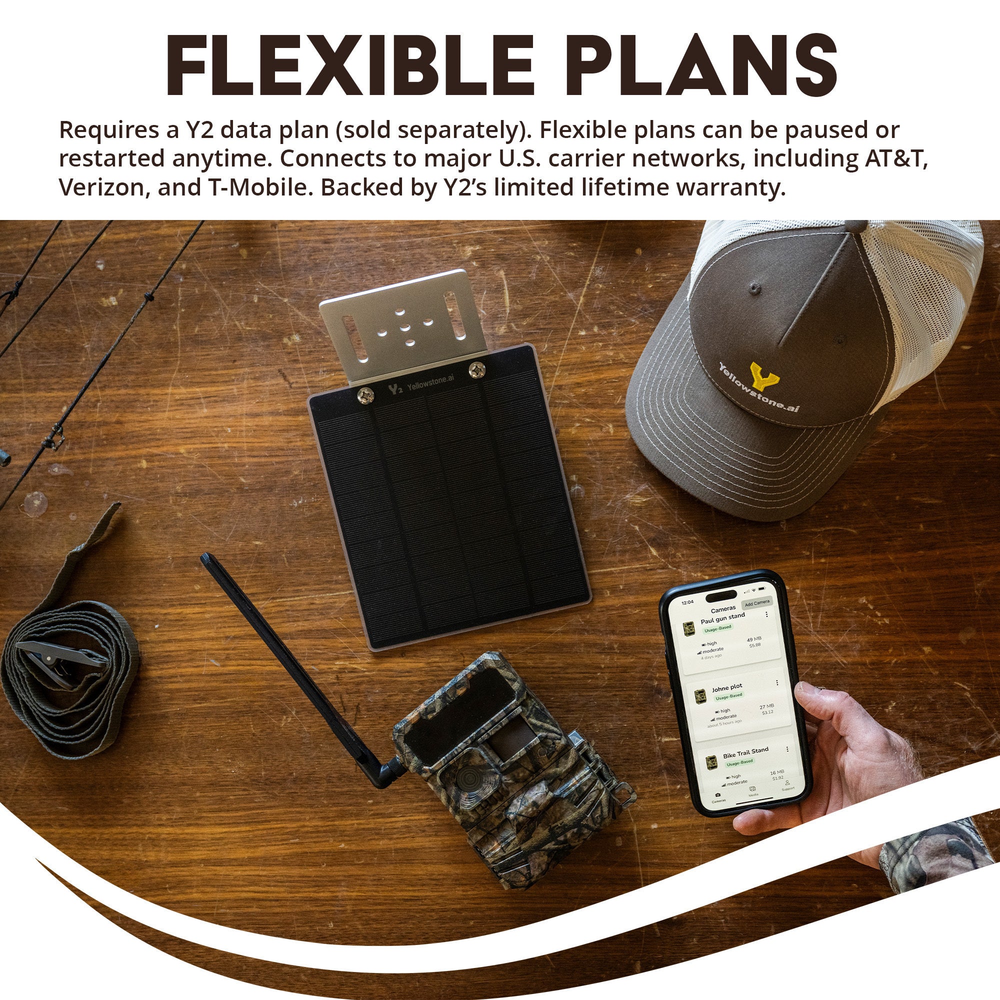 Yellowstone Y2 Black Wide Lens Trail Camera with Security Box and Accs - Image 4