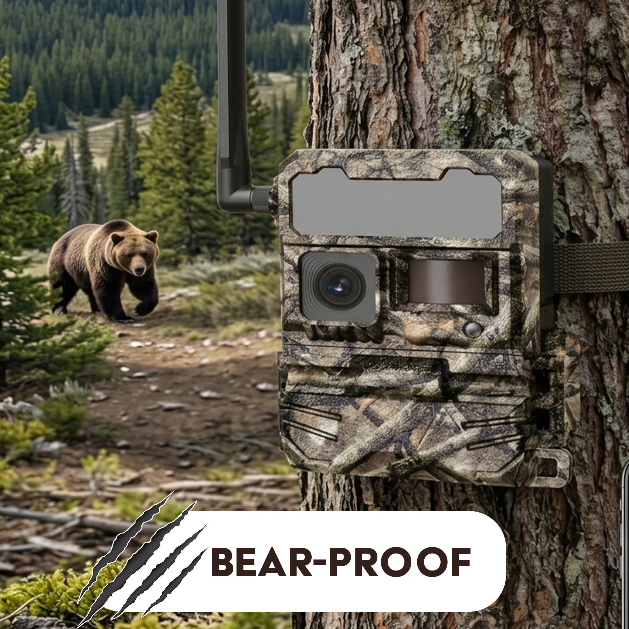 Yellowstone Y2 Black Wide Lens Trail Camera (10-Pack) with Security Box and Accs - Image 6