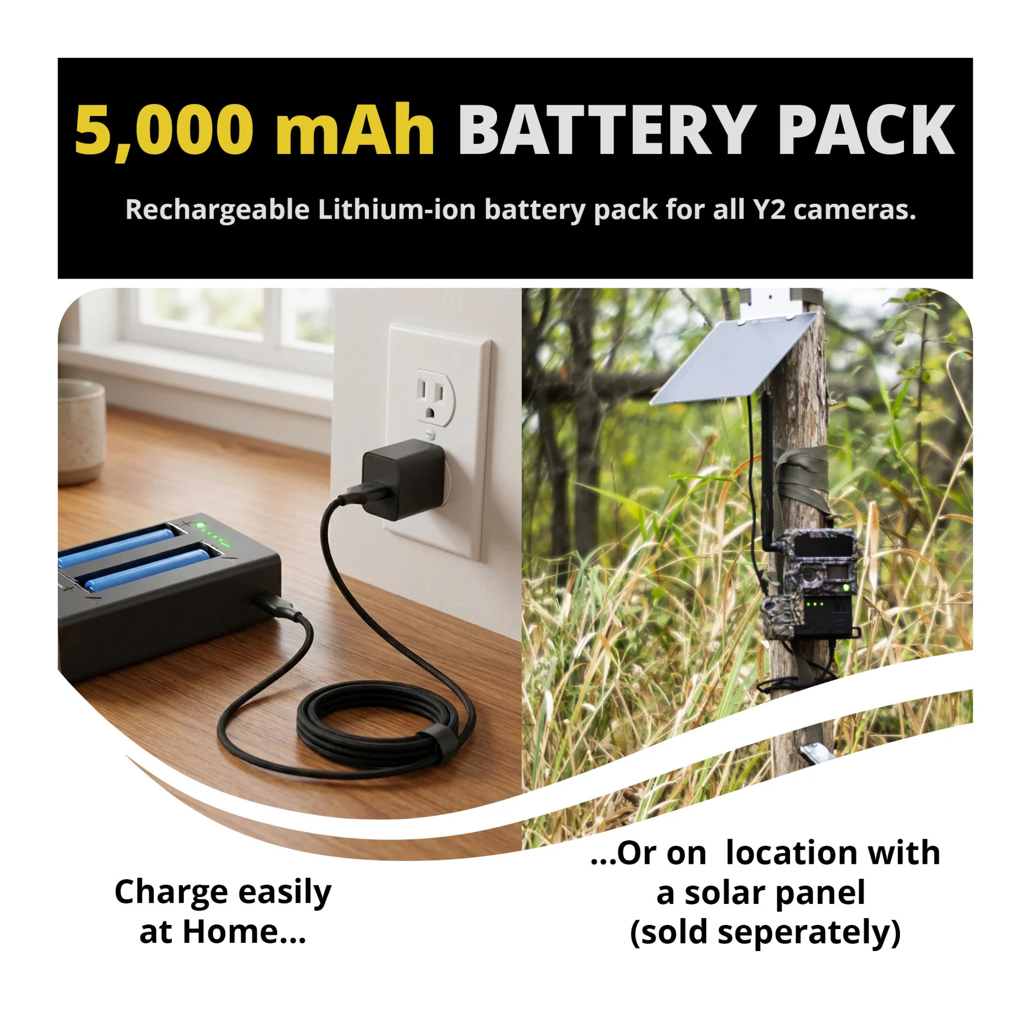 Yellowstone Y2 4G LTE Trail Camera Bundle with 5,000 mAh Battery Pack, Card Reader, and Accessories - Image 6
