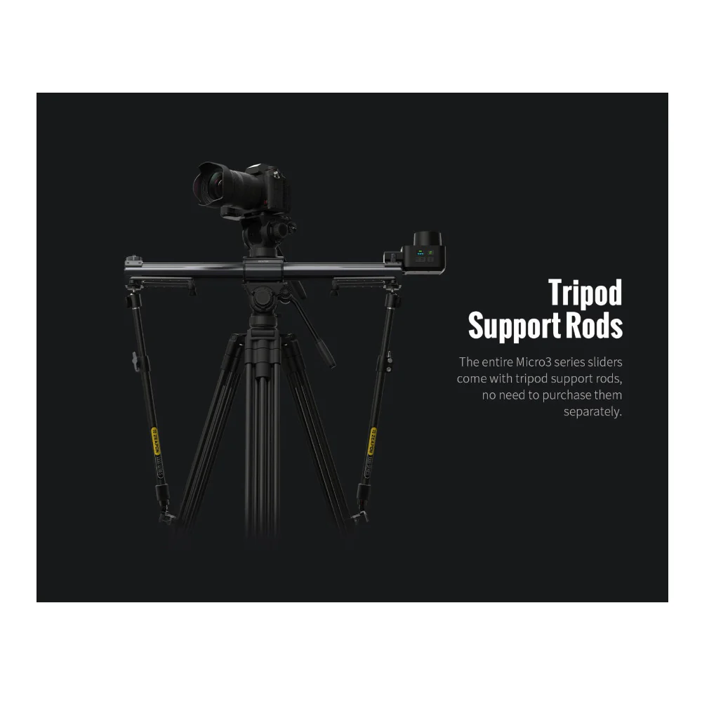 Zeapon Micro3 E1000 Double Distance Slider with Motor and PONS Pan Kit (24.4in) - Image 6