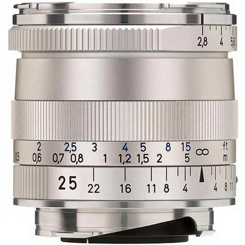 Zeiss Biogon T* 25mm f/2.8 ZM Mount Lens (Silver)