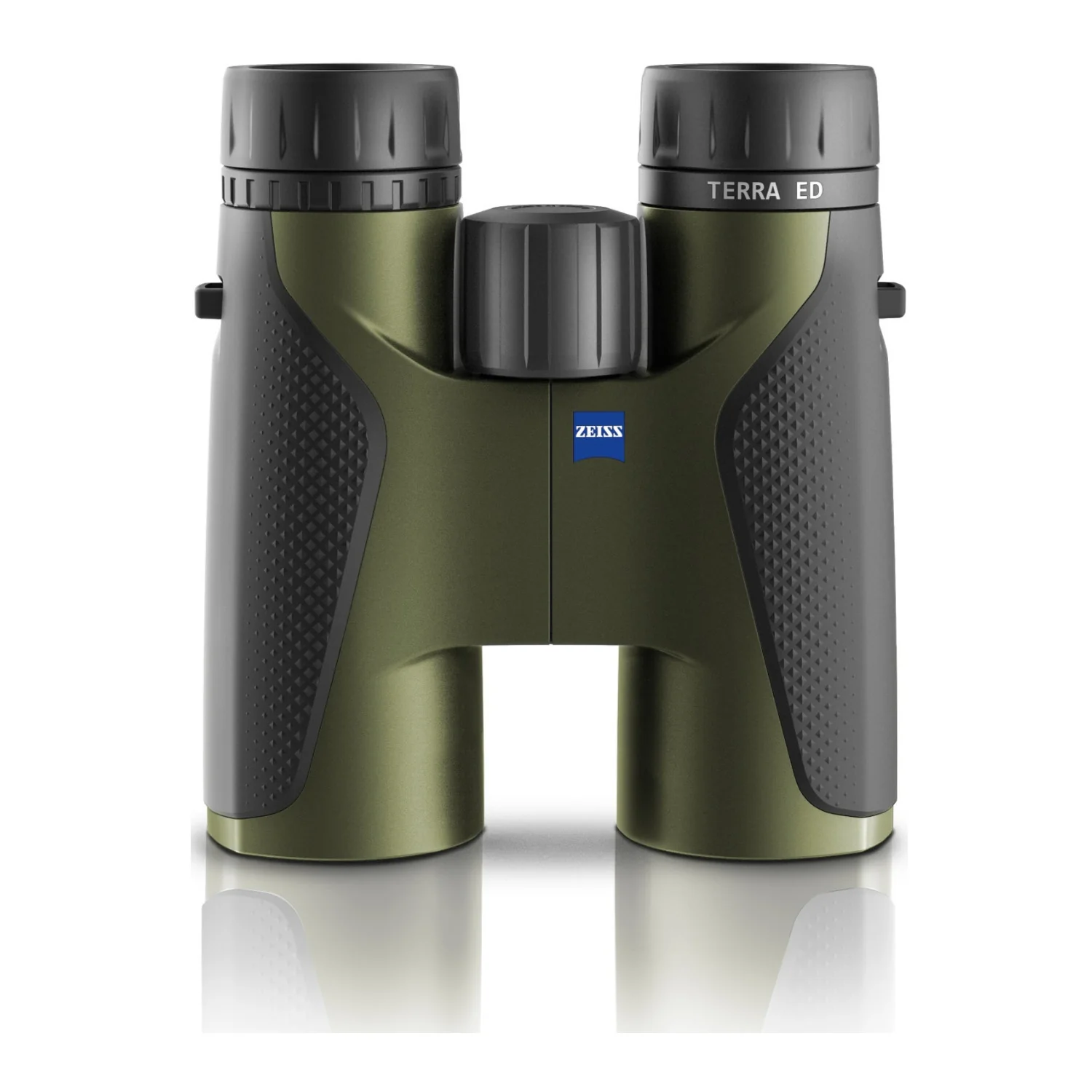 Zeiss 10x42 Terra ED Binoculars (Green) w/ Zeiss Harness & Cleaning Kit Bundle - Image 2