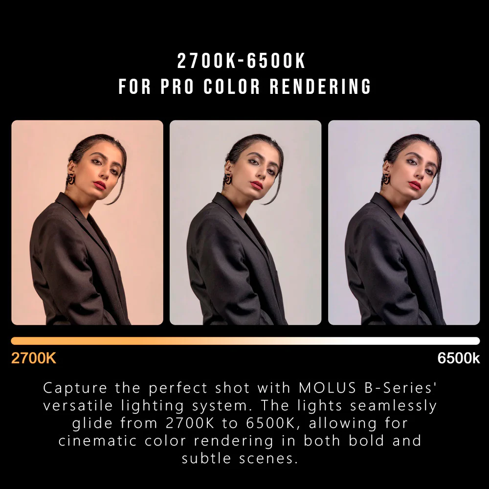 Zhiyun MOLUS B200 Bi-Color LED Monolight with Innovative Cooling System for Creative Professionals - Image 3