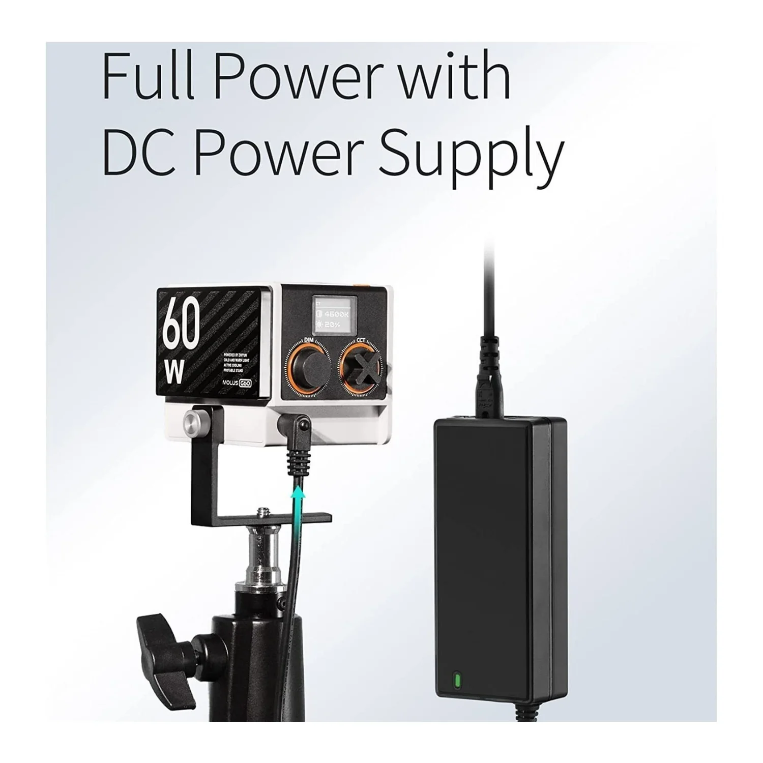 Zhiyun MOLUS G60 Bi-Color Pocket COB Monolight - 60W Power Output with 128GB Memory Card - Image 4