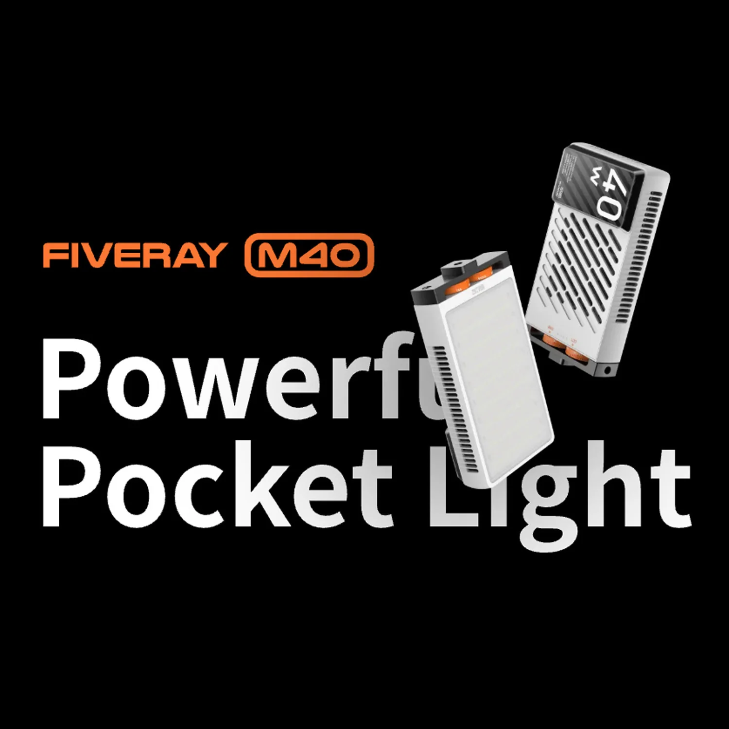 Zhiyun FIVERAY M40 Powerful 40W Pocket LED Light (2-Pack) with 10-Inch Spider Tripod Bundle - Image 2
