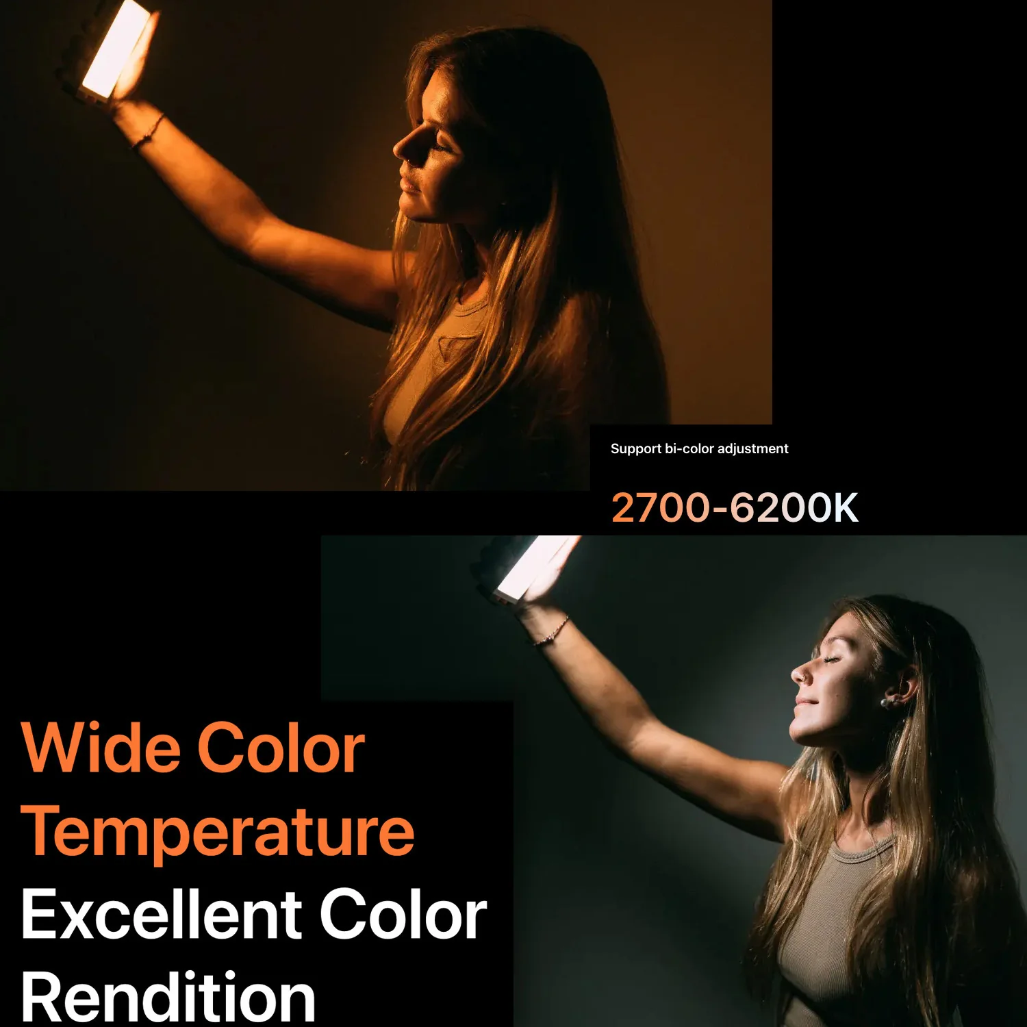 Zhiyun FIVERAY M40 Powerful 40W Pocket LED Light (2-Pack) with 10-Inch Spider Tripod Bundle - Image 5